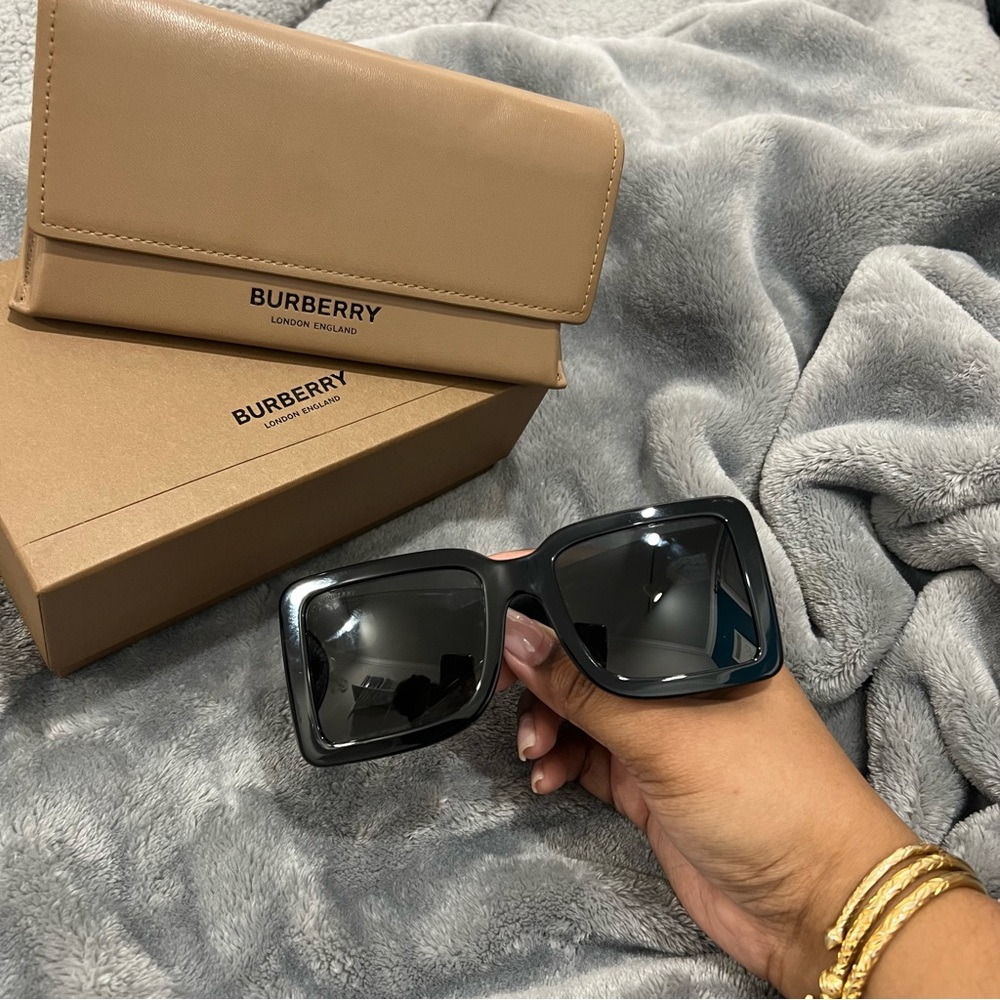 Burberry B Motif Square Frame Sunglasses
